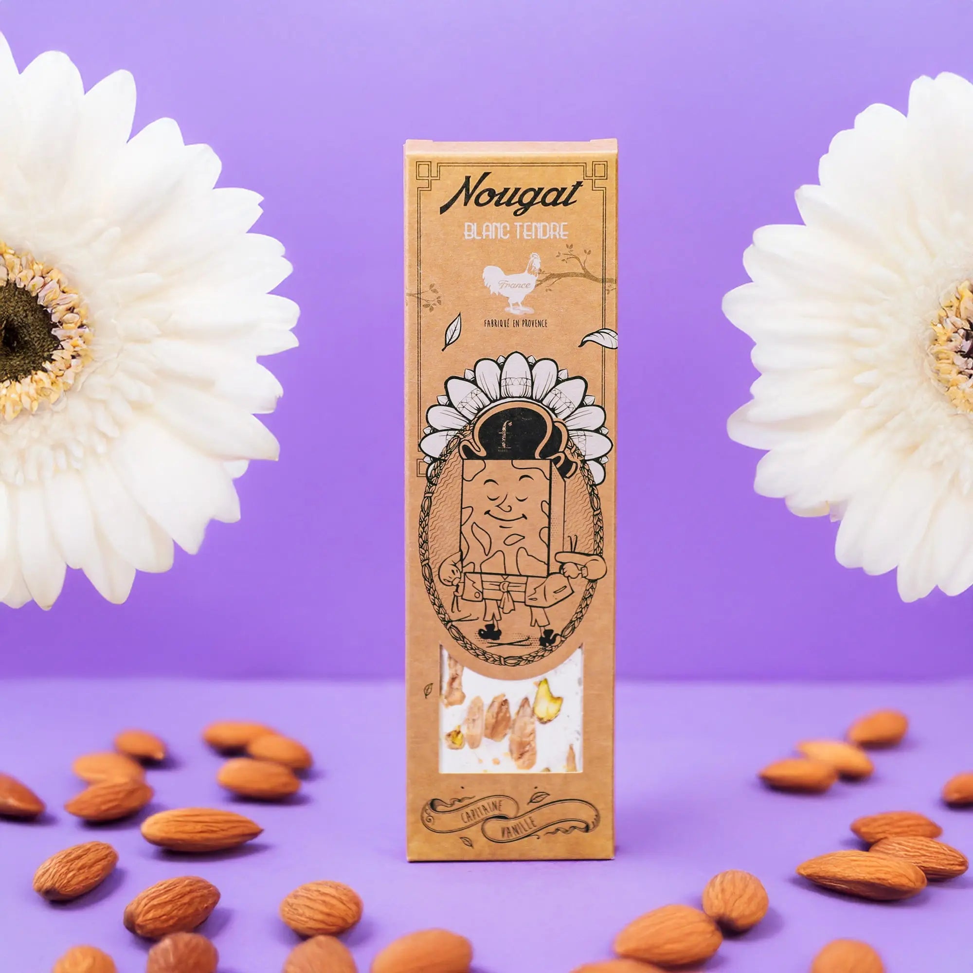 Barre de nougat Vanille 80 g La confiserie Fruidoraix