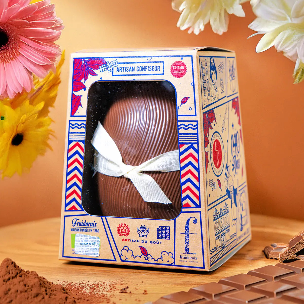 Oeuf au chocolat au lait de Pâques 200 g La confiserie Fruidoraix