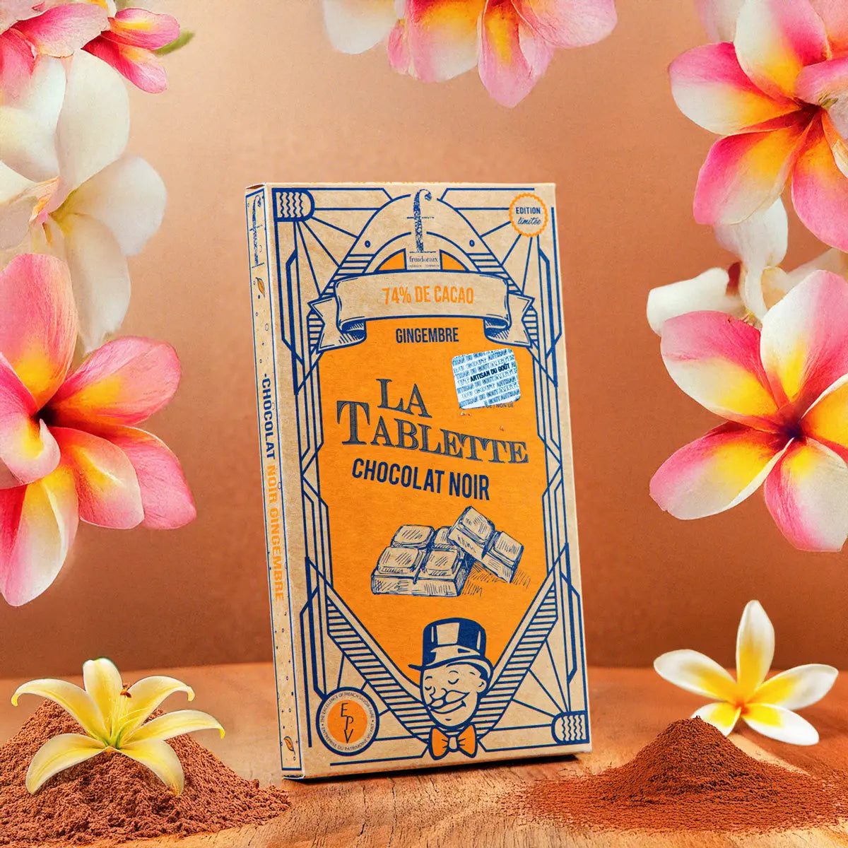 Tablette chocolat noir gimgembre Ma boutique