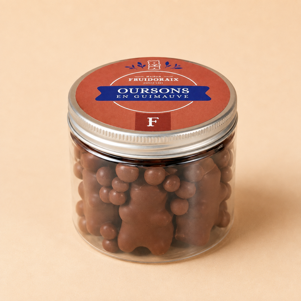 Oursons en guimauve & chocolat lait ou chocolat noir Maison Fruidoraix