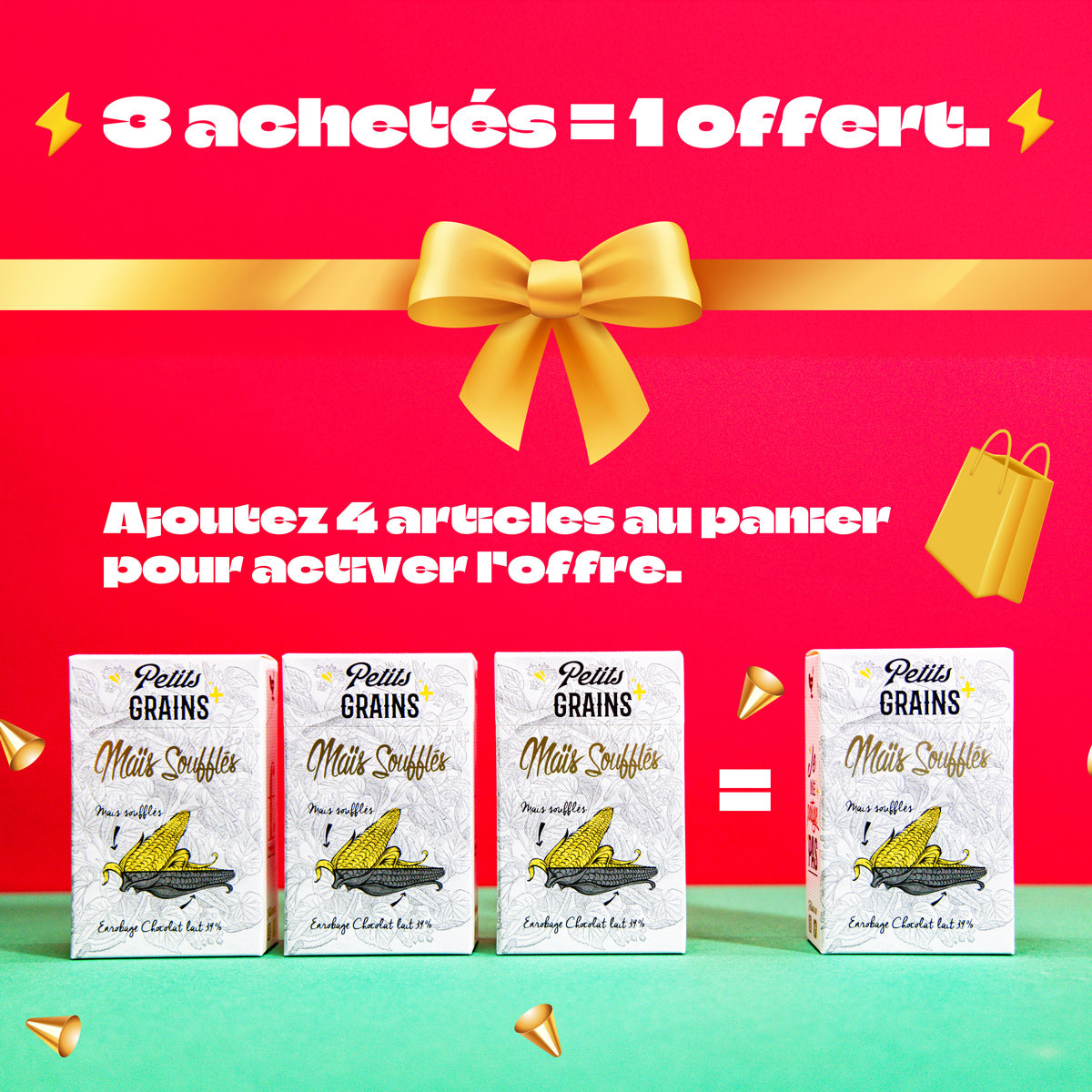 Petits grains Maïs soufflés