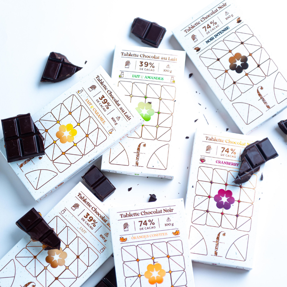 Tablette chocolat lait & amandes 100g Ma boutique