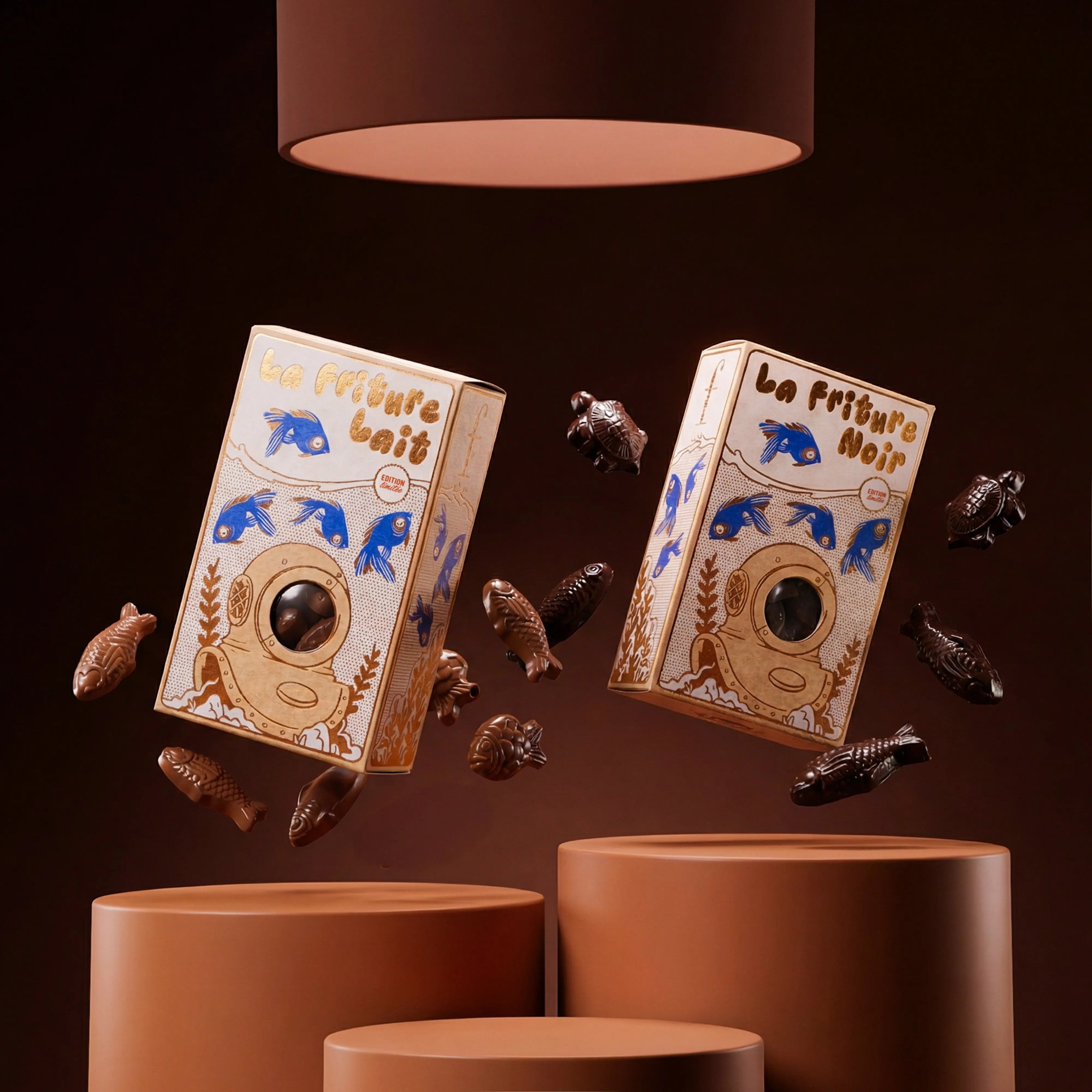 coffret friture chocolat noir & lait La confiserie Fruidoraix