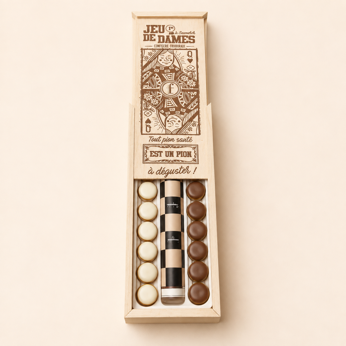 Jeu de Dames – Symphonie de Calissons Ronds Caramel & Vanille 180g Ma boutique