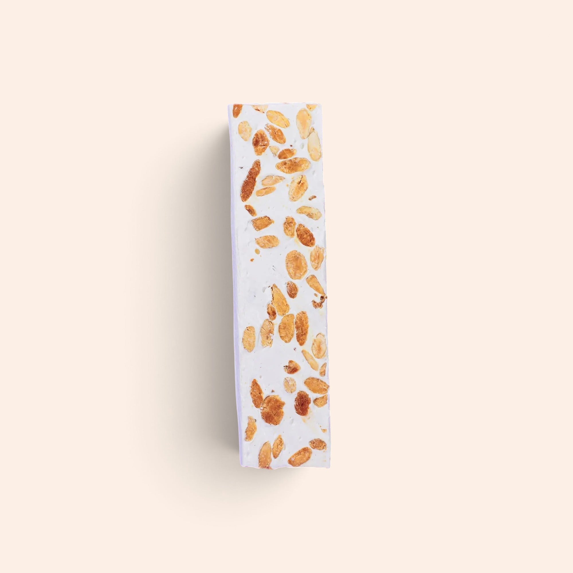 Barre de nougat vanille Maison Fruidoraix aux amandes entières, confiserie artisanale fondante de 80g