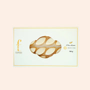 Étui de 24 mini calissons d'Aix Maison Fruidoraix avec glaçage royal blanc et amandes, spécialité provençale.