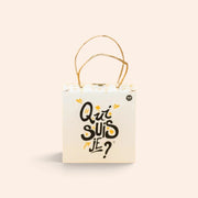 Sac cadeau Maison Fruidoraix contenant des mini calissons d'Aix traditionnels aux amandes et melon confit