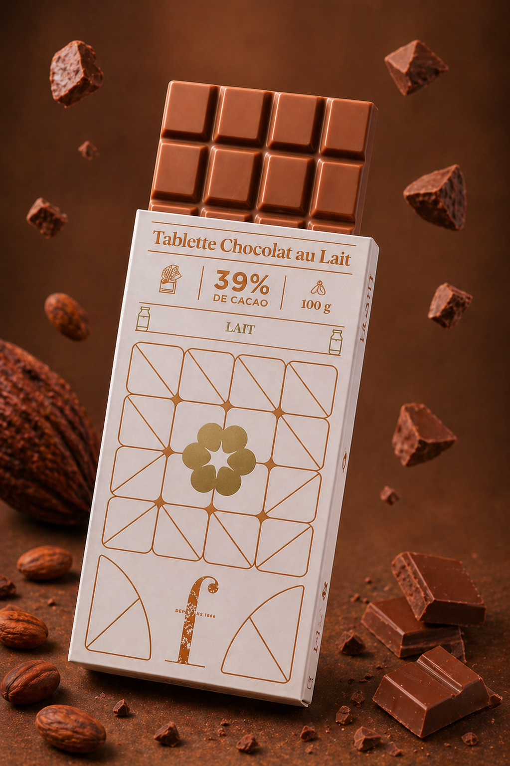 Tablette chocolat au  lait 100 g Ma boutique