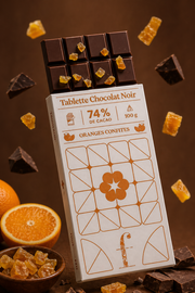 Tablette chocolat noir & orange 100g Ma boutique